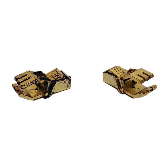 Vtg Mego Inter-Changables Lord Meto Set Of 2 Gold Hand Claw Claws Weapon Part - Picture 1 of 7